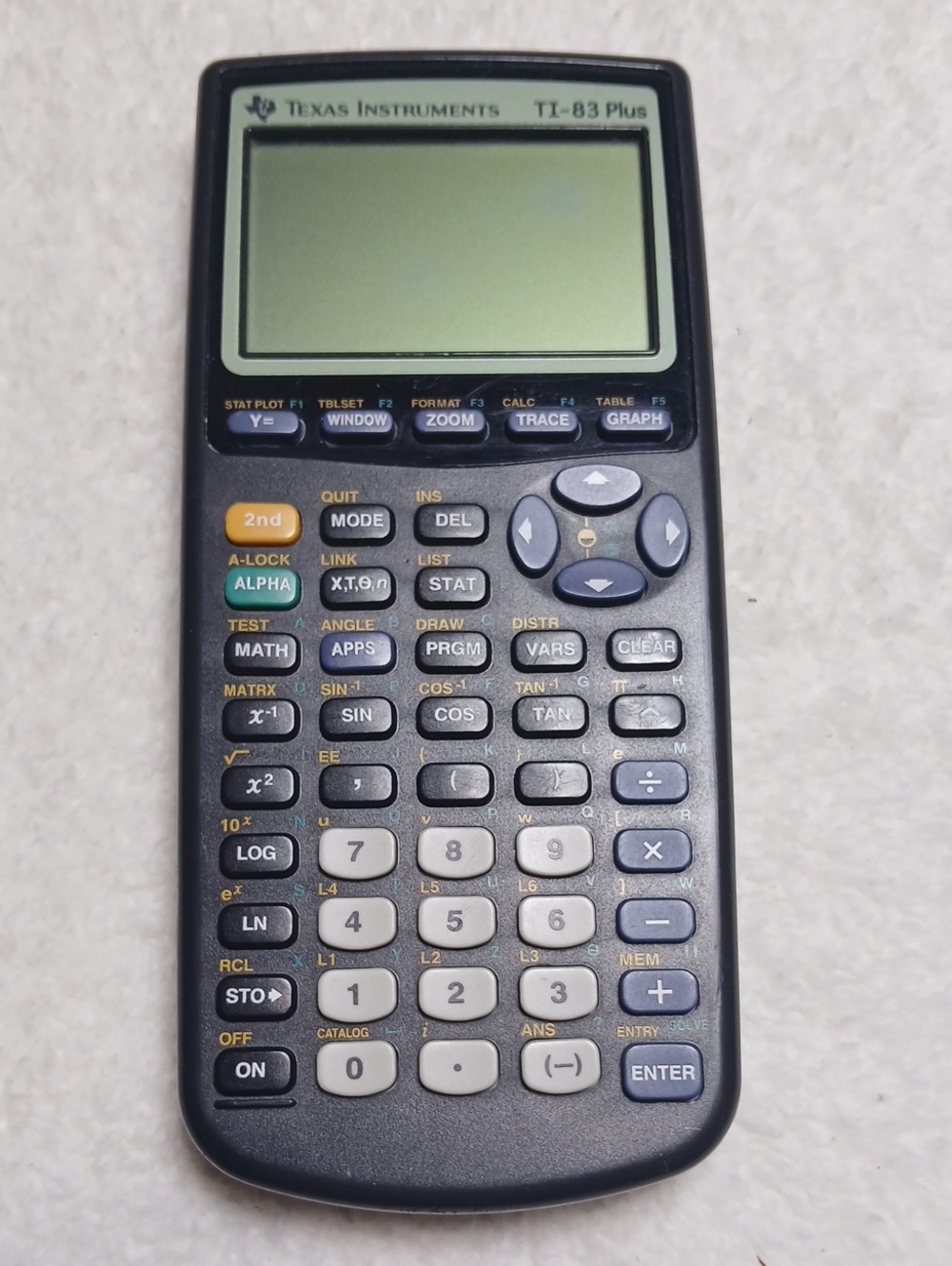 Texas Instruments TI-83 Plus Graphing Calculator - Black with Gray Keys